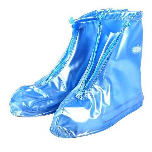 Защитные чехлы для обуви Baziator от дождя и грязи синие с подошвой XL в Экко