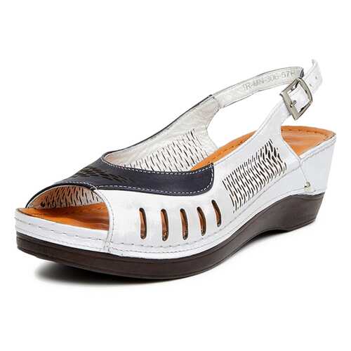Босоножки женские Alessio Nesca 01806BB0 белые/синие 37 RU в Экко
