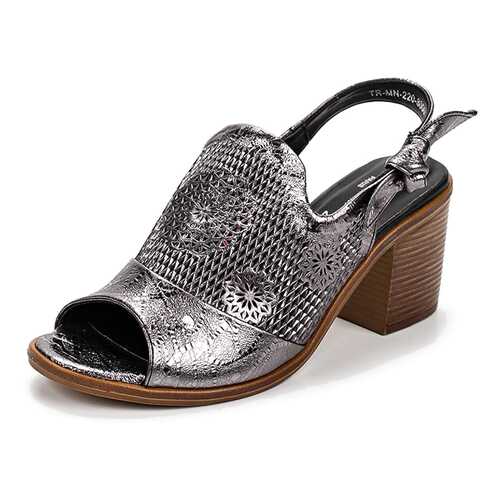 Босоножки женские Pierre Cardin 01806C30 серебристые 38 RU в Экко