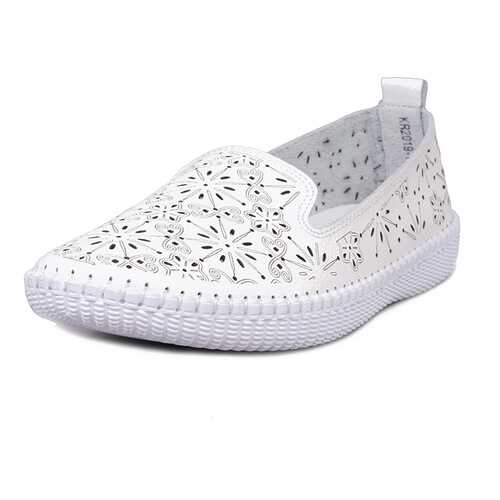 Мокасины женские Alessio Nesca Comfort 14806110 белые 41 RU в Экко