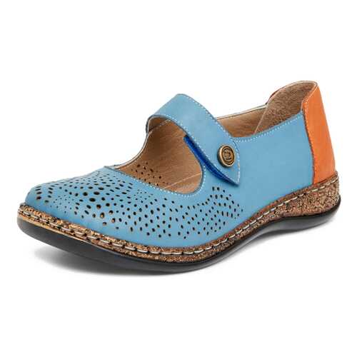 Туфли женские Alessio Nesca Comfort 27306680 голубые/коричневые 41 RU в Экко